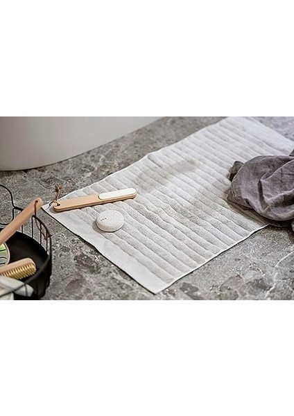 Denmark Inu Banyo Paspası, 80 x 50 Cm, Banyo Halısı, %100 Pamuk, Yıkanabilir, Beyaz fiyatları