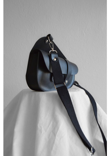Hakiki Deri Askılı Çanta - Saddle Bag - Siyah fiyatları