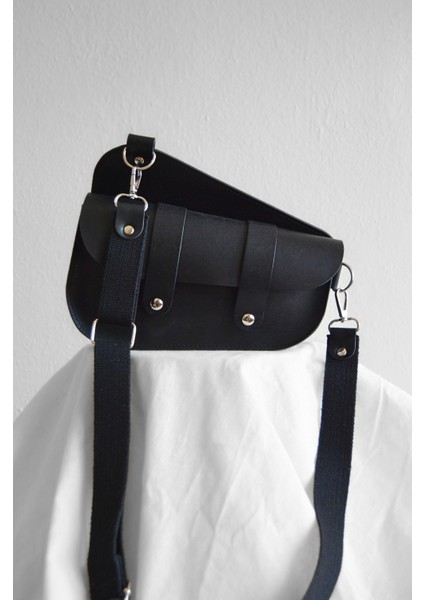 Hakiki Deri Askılı Çanta - Saddle Bag - Siyah modelleri