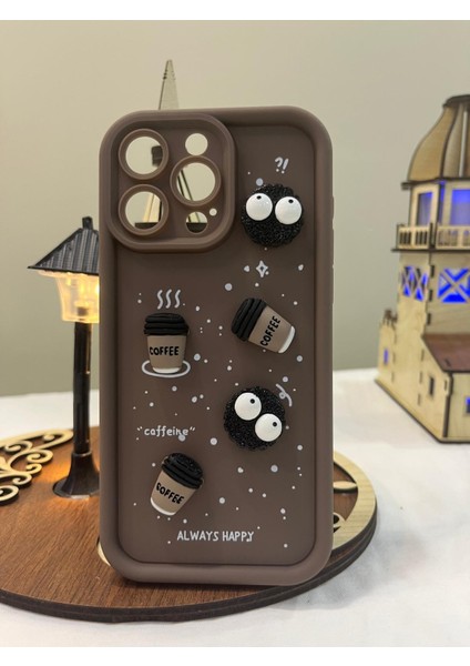 Iphone 15 Pro Max Kabartma Figürlü Kaliteli Silikon Telefon Kılıfı modelleri