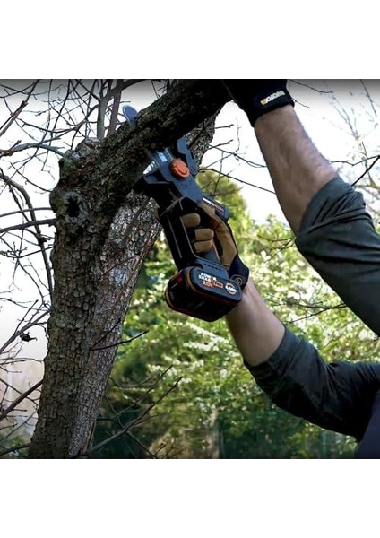 WG325E 20 Volt 2.0 Ah Li-Ion 12 cm Profesyonel Şarjlı Kömürsüz Zincirli Testere modelleri