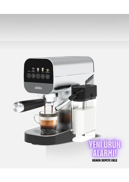 SCM-2983 Espresso Kahve Makinesi Dahili Süt Hazneli 20 Bar Barista Kollu