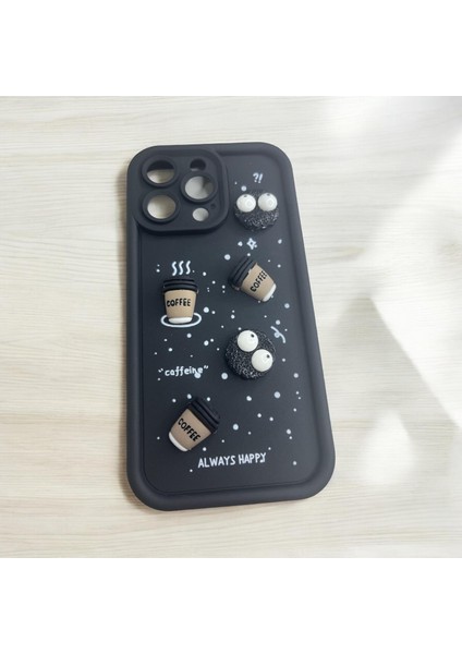 Iphone 15 Pro Max Kabartma Figürlü Kaliteli Silikon Telefon Kılıfı