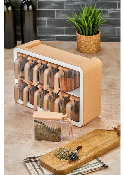 12'li Standlı Kaşıklı Baharatlık Seti fırsatları