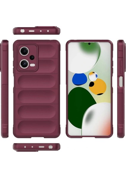 Xiaomi Poco X5 5g Kılıf Optimum Silikon - Bordo modelleri
