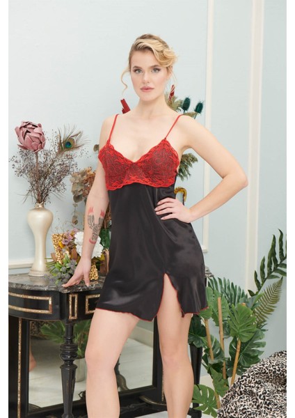 Ip Askılı Saten Kısa Gecelik 2036 fiyatları