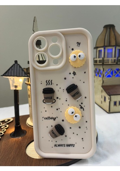 Iphone 15 Pro Max Kabartma Figürlü Kaliteli Silikon Telefon Kılıfı modelleri