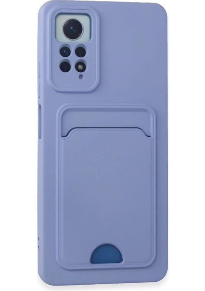Xiaomi Redmi Note 12 Pro 4g Kılıf Kelvin Kartvizitli Silikon - Lila