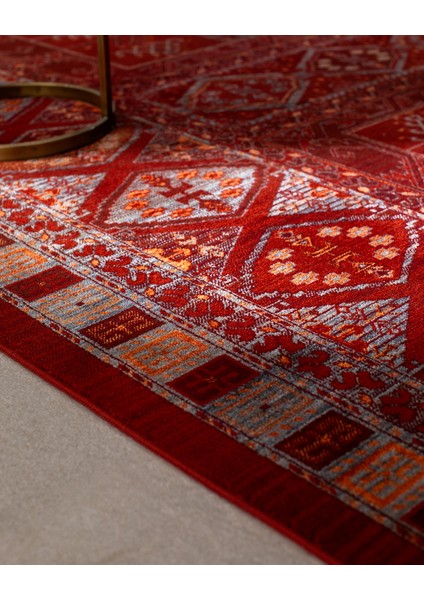 Clamecy Halı - Kırmızı - 155x225 cm