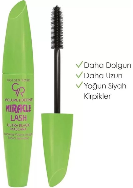 Volume & Define Miracle Lash Ultra Black Mascara Maskara fiyatları