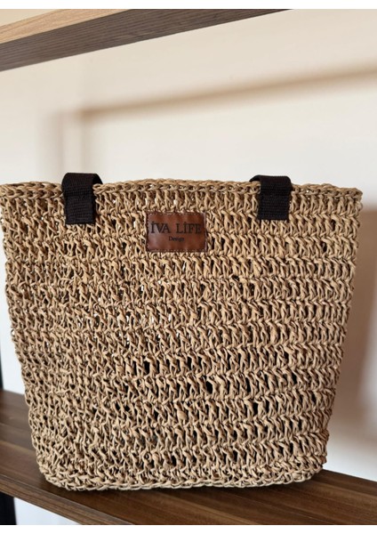 Iva Hasır Kağıt Ip Kadın Omuz Kol Çantası fiyatları