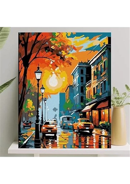 Sayılarla Boyama Tuval Seti Fırça Boya Dahil (Çıtalı) 40X50 cm - Cadde fiyatları