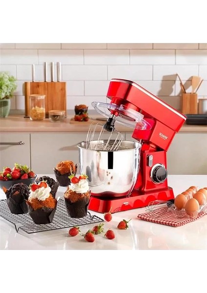 Prochef Stand Mikser-Kırmızı