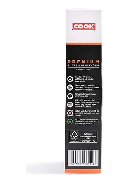 Premium Filtre Kahve Kağıdı - Ebat 2, 80 Adet fiyatları
