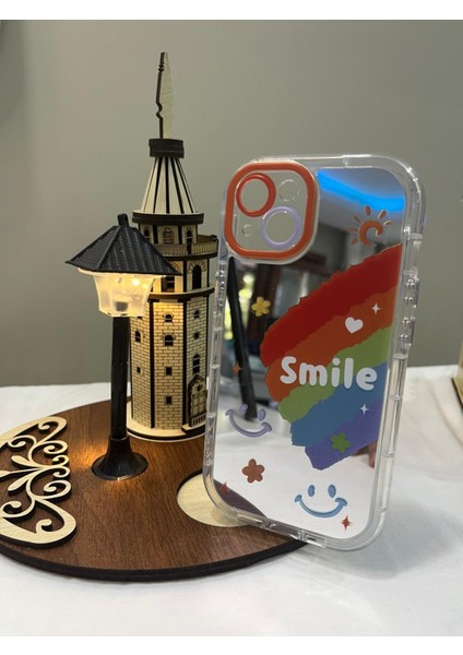 IPHONE 13 3D Digital Baskılı Aynalı Darbe Emici Tam Koruma Şeffaf Mika Telefon Kılıfı fiyatları