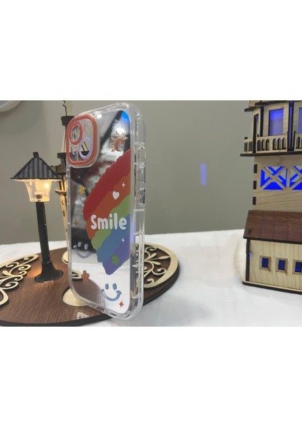 IPHONE 13 3D Digital Baskılı Aynalı Darbe Emici Tam Koruma Şeffaf Mika Telefon Kılıfı modelleri