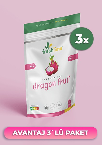 3`lü Avantaj Paket Ejder Meyvesi Kuru Meyve Cipsi - 3x 90GR