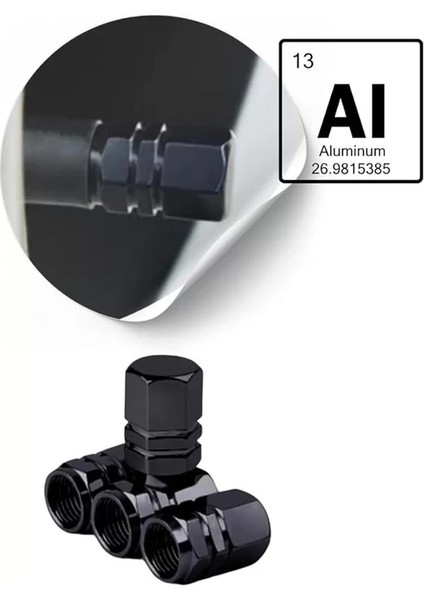 Aluminyum Sibop Kapağı Dörtlü Set Jet Siyah fiyatları