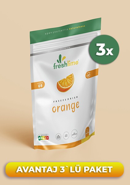 3`lü Avantaj Paket Portakal Kuru Meyve Cipsi - 3x 20GR