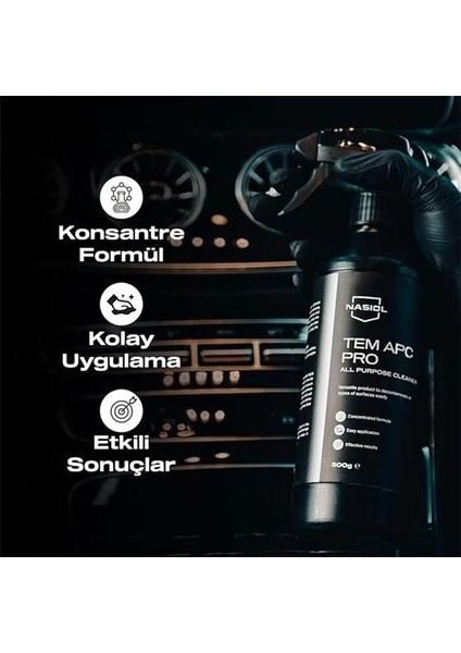 Tem Apc Pro Araç Içi Çok Amaçlı TEMIZLEYICI-500 Gr-Koltuk,tavan,plastik,döşeme,lastik fiyatları