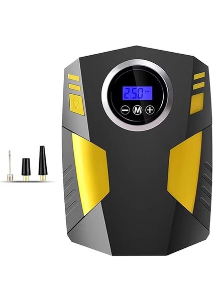 Dijital Lastik Şişirme 12V Dc Taşınabilir Hava Kompresörü 150 Psi Lastik Pompası Basınç