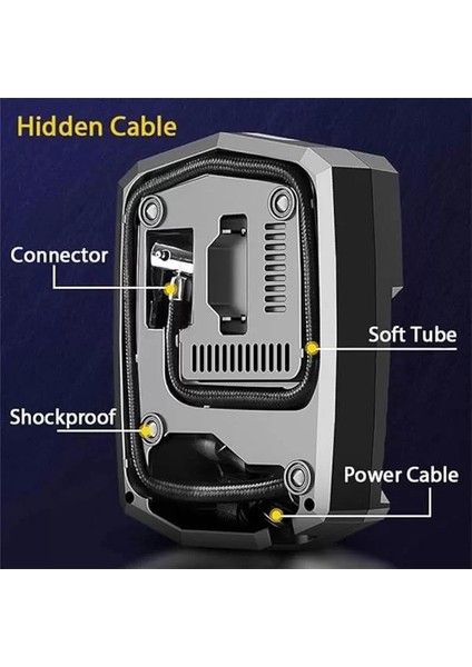 Dijital Lastik Şişirme 12V Dc Taşınabilir Hava Kompresörü 150 Psi Lastik Pompası Basınç fiyatları