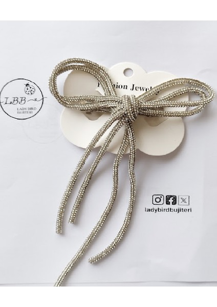 Ladybirdbujiteri Taşlı Fiyonk Otomatik Saç Tokası Seyran Tokası modelleri