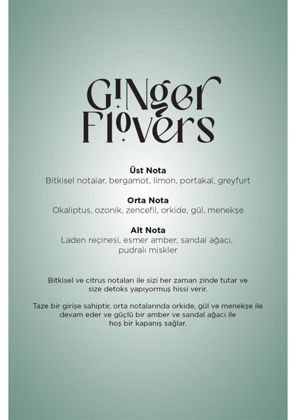 Ginger Flowers 50 ml Classic Seri Micro Makine Koku Kartuşu fiyatları