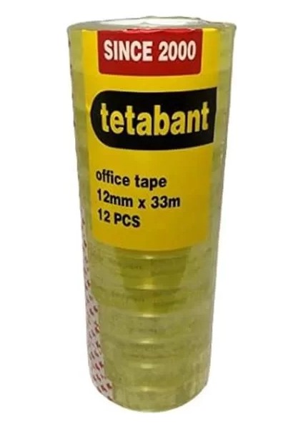 12 mm x 33 M Kirtasi̇ye Banti-12 Adet