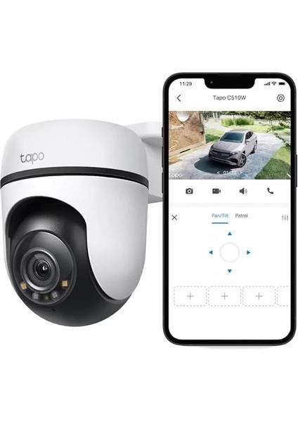 C510W, 2k Dış Mekan Wi-Fi Güvenlik Kamerası, Hareket Tespit/takibi , 360°, IP65 Su fiyatları