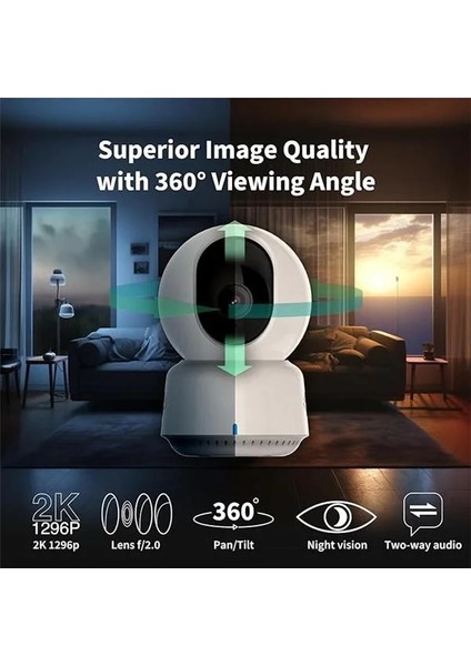 2k Iç Kamera E1, Pan & Tilt, Homekit Secure Video, Çift Yönlü Ses, Gece Görüşü, Kişi Takip fiyatları