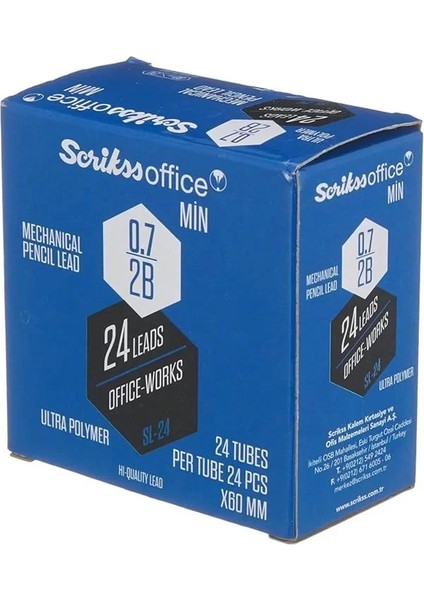 Office SL24 Min 24'lük Kutu 2b 0.7 mm fiyatları
