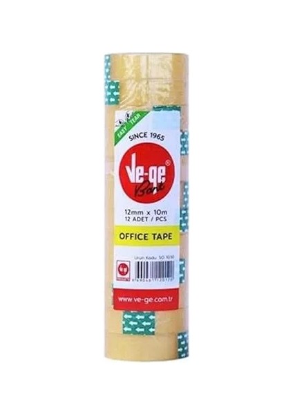 Ve-Qe Vege Bant Office Eto Tape Tower 12X10 12 Li