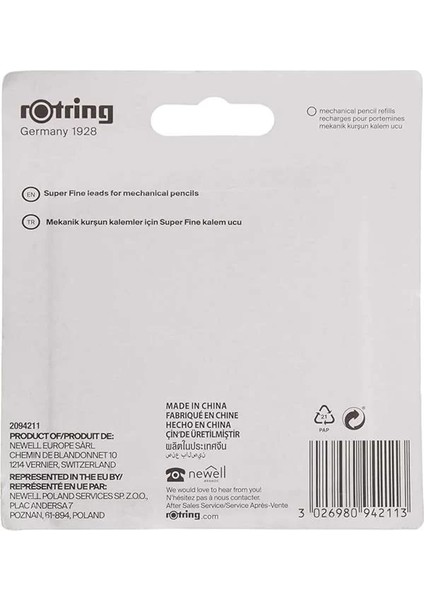 Super Polimer Kurşun Kalem Ucu (2b), 4'lü Paket, 0.7 mm - 2094211 fiyatları