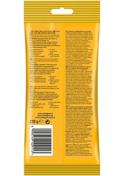 Dentastix Köpekler Için 7'li Ödül Maması 270 Gram fiyatları