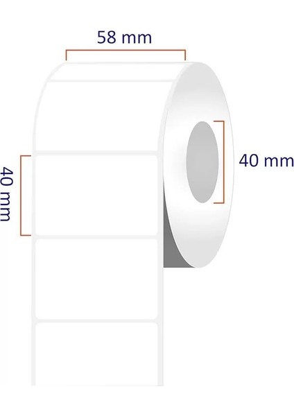 Etiketler , Al Hızlı Al Eko Termal Terazi Etiketi 58MM x 40MM Ruloda 500 Adet 40MM Kuka fiyatları