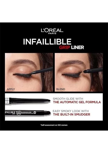 İnfaillible Automatic Jel Göz Kalemi - Yoğun Siyah fiyatları