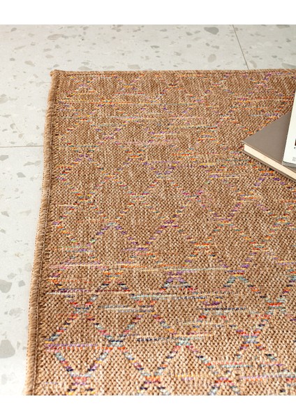 Dimanche Halı - Renkli - 80X150 cm