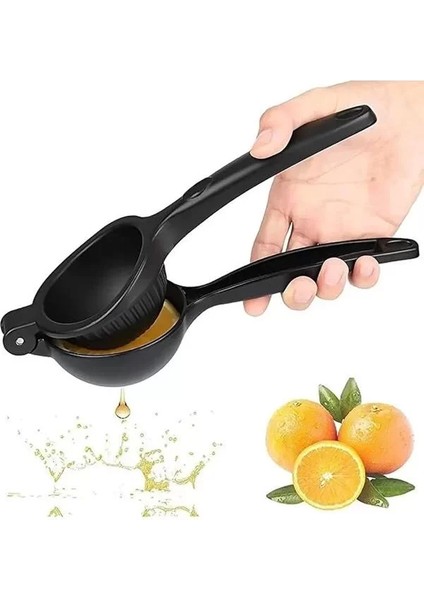 Limon Sıkacağı Limon Presi Çelik Büyük Boy, Siyah Metal Limon Sıkacağı, Döküm Naranciye Sıkacağı