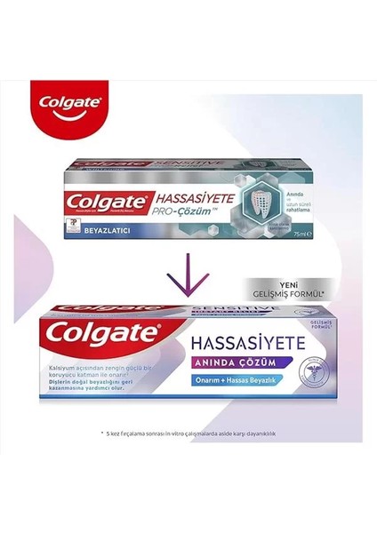 Hassasiyete Anında Çözüm Onarım + Hassas Beyazlık Diş Macunu 75 ml fiyatları
