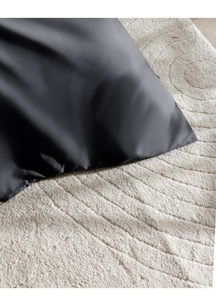 Vachel Çift Kişilik %100 Pamuk Baskılı Saten Nevresim Takımı - Antrasit