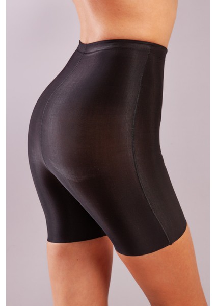 Golshan Girdle Hight Waist Micro Short Corset, Iz Yapmayan Görünmez Yüksek Bel Paçalı Siyah Korse modelleri