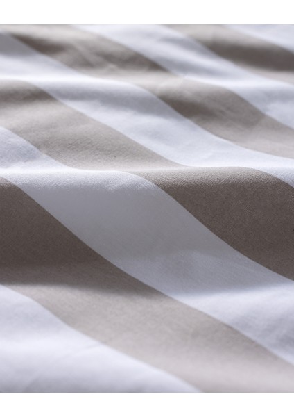 Avignon King Size %100 Pamuk Ranforce Baskılı Nevresim Takımı - Bej modelleri