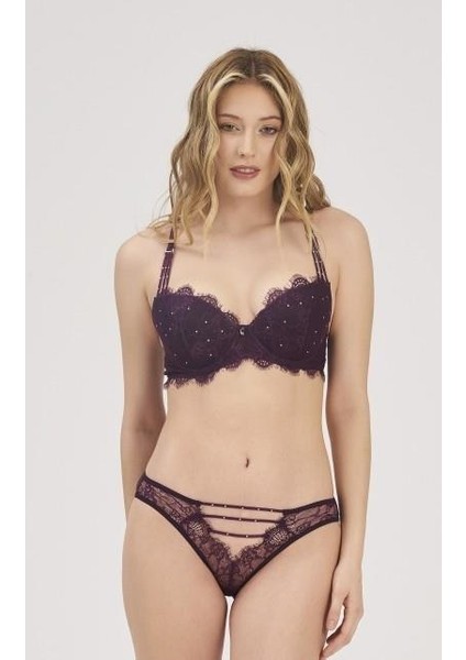 Moonlıght 326 Vişne Sütyen Slip Takım OZN-20365