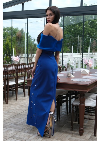Saks Fiyonk Detaylı Taş Işlemeli Abiye 9705494.26 fırsatları