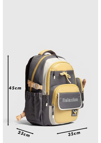 RLX-1512 Unisex Okul Sırt Çantası Öğrenci Günlük Seyahat Tatil Spor Yürüyüş Seyahat Gezi Kamp Günlük