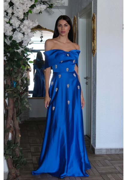 Saks Fiyonk Yaka Taş Detaylı Abiye 9705541.26 fırsatları
