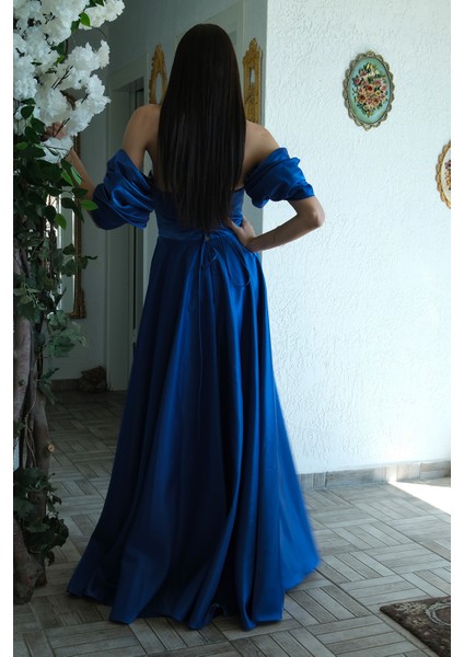 Saks Volan Kollu Drapeli Abiye 9705560.26