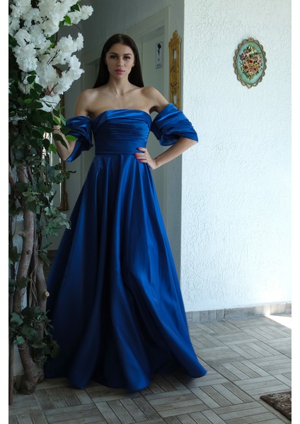 Saks Volan Kollu Drapeli Abiye 9705560.26