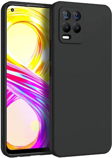 Realme 8 Kılıf First Silikon - Siyah